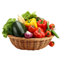 AI generated Vegetables png isolated on transparent background