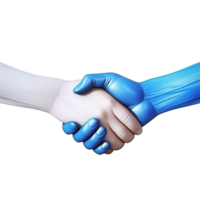 AI generated Handshake png isolated on transparent background