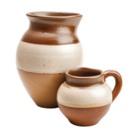 AI generated Pottery and ceramics craft isolated on transparent background png