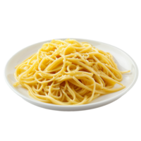 AI generated Plate of noodles png isolated on transparent background