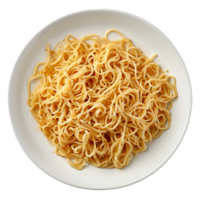 AI generated Plate of noodles png isolated on transparent background