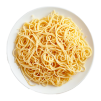 ai genererad tallrik av spaghetti png isolerat på transparent bakgrund