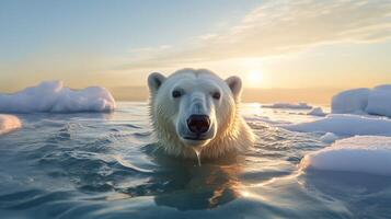 AI generated polar bear high quality image photo