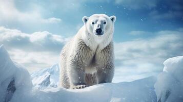 ai generado polar oso alto calidad imagen foto