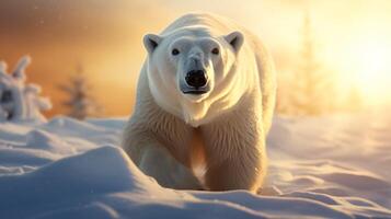 AI generated polar bear high quality image photo