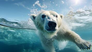 AI generated polar bear high quality image photo