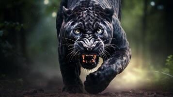 AI generated panther high quality image photo