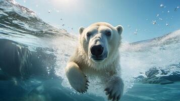 AI generated polar bear high quality image photo