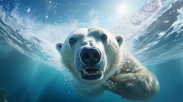 ai generado polar oso alto calidad imagen foto