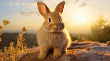 AI generated rabbit high quality image photo