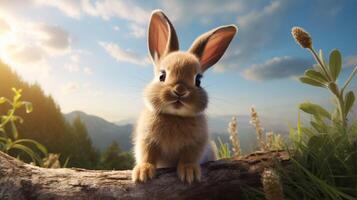 AI generated rabbit high quality image photo