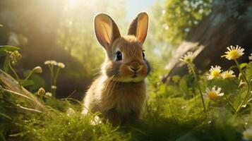 AI generated rabbit high quality image photo