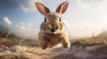 AI generated rabbit high quality image photo