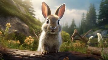 AI generated rabbit high quality image photo