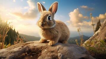 AI generated rabbit high quality image photo