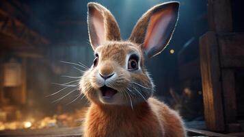 AI generated rabbit high quality image photo