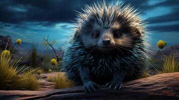 AI generated porcupin high quality image photo