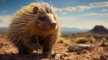 AI generated porcupin high quality image photo