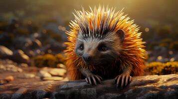 AI generated porcupin high quality image photo