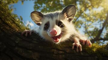 AI generated possum high quality image photo