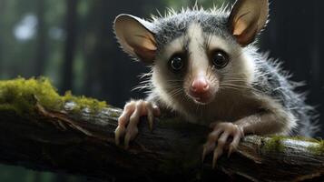 AI generated possum high quality image photo