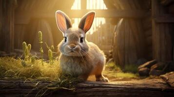 AI generated rabbit high quality image photo