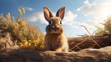 AI generated rabbit high quality image photo