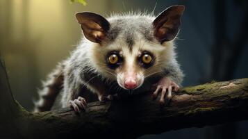 AI generated possum high quality image photo