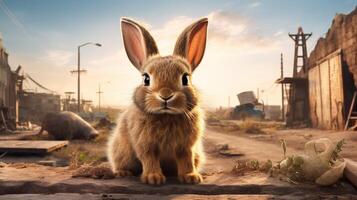 AI generated rabbit high quality image photo