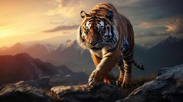 AI generated tiger high quality image photo