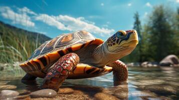 AI generated turtle high quality image photo