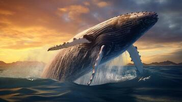 AI generated whale high quality image photo