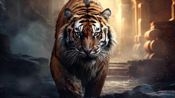 AI generated tiger high quality image photo