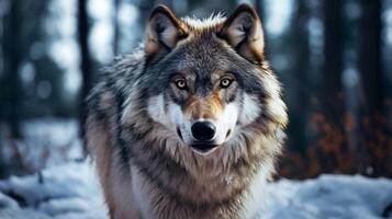 AI generated wolf high quality image photo