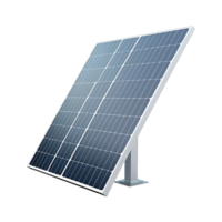 ai généré solaire panneau isolé sur transparent Contexte png