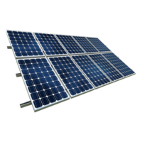 ai generado solar panel aislado en transparente antecedentes png