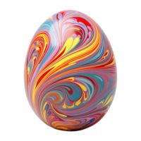 ai generiert Ostern Ei im transparent Hintergrund png