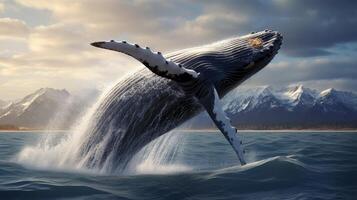 ai generado ballena alto calidad imagen foto