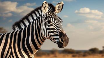 AI generated zebra high quality image photo