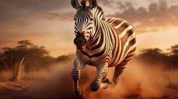 AI generated zebra high quality image photo