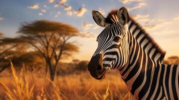 AI generated zebra high quality image photo