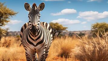AI generated zebra high quality image photo