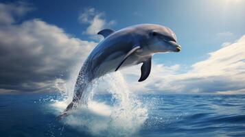 AI generated dolphine high quality image photo