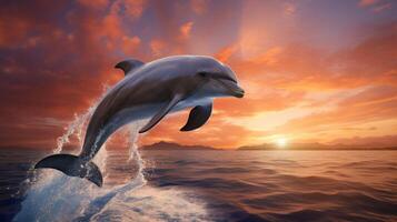 AI generated dolphine high quality image photo