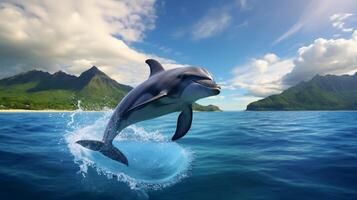 AI generated dolphine high quality image photo