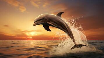 AI generated dolphine high quality image photo