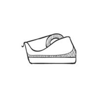 Hand drawn sketch icon tape dispenser vector