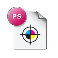 TIF file format icon in color. Image photo file vector