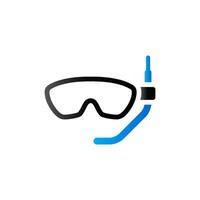 Snorkel mask icon in duo tone color. Scuba sea diving vector