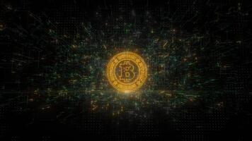 Bitcoin Loop Animation video